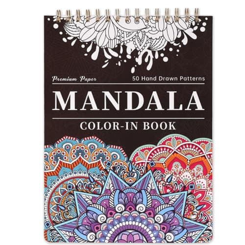 Detalle de Mandala Coloring Book for Adults 9" x 12" ๐