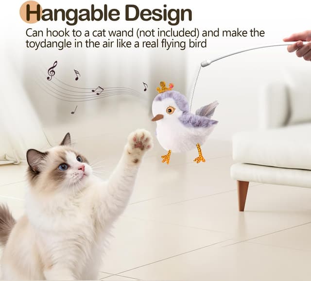 Thumbnail 5 de Migipaws Flapping Bird cat toy ⛳🐱?