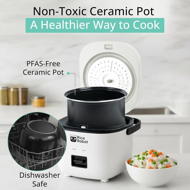 Detalle 2 de Rice Robot Personal Rice Cooker, 1 Quart ⚙