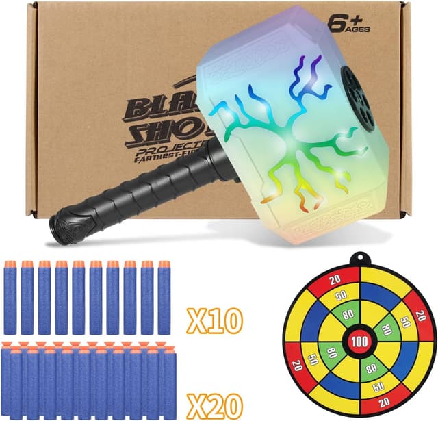 Detalle 2 de Coophit Thor Dart-Blasting Hammer 30 darts 🔫