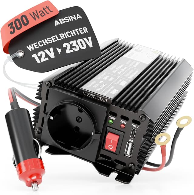 Imagen de ABSINA Wechselrichter 12V auf 230V 300W en OfertitasTOP