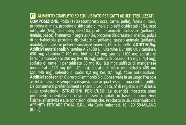 Detalle 2 de Ultima Sterilizzato Tratto Urinario 10 kg – cibo secco per gatti sterilizzati