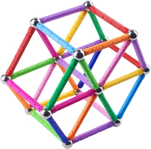 Detalle de Beicarin magnetische Bausteine-Set (34-tlg.) – Lernspielzeug mit Aufbewahrungstasche