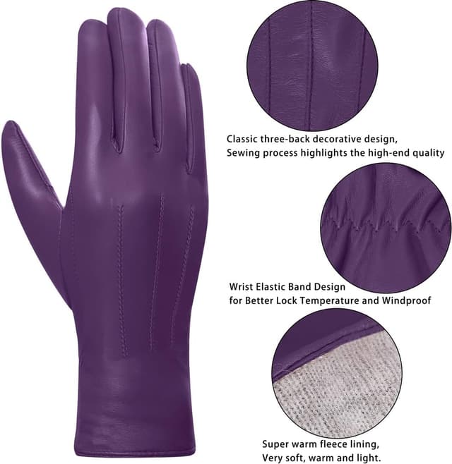 Thumbnail 2 de Harssidanzar GL017EU Lederhandschuhe