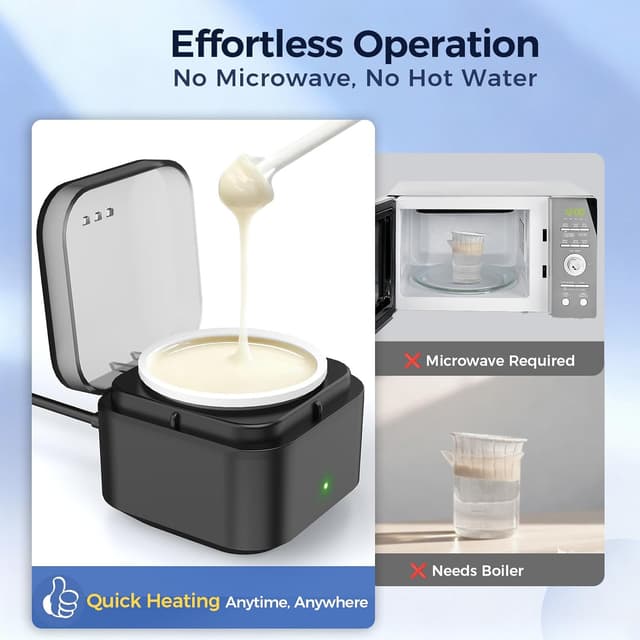 Detalle 2 de Nasenhaarentferner Nasenhaar Wachs-Set mit Mini-Wachswärmer (USB-C), 100 g – für Nase, Ohren & Augenbrauen