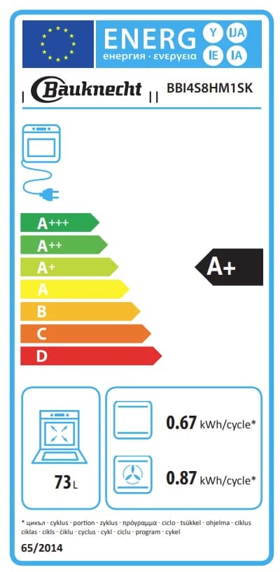 Thumbnail 7 de Bauknecht BBI4S8HM1SK Einbaubackofen mit Gentle Steam
