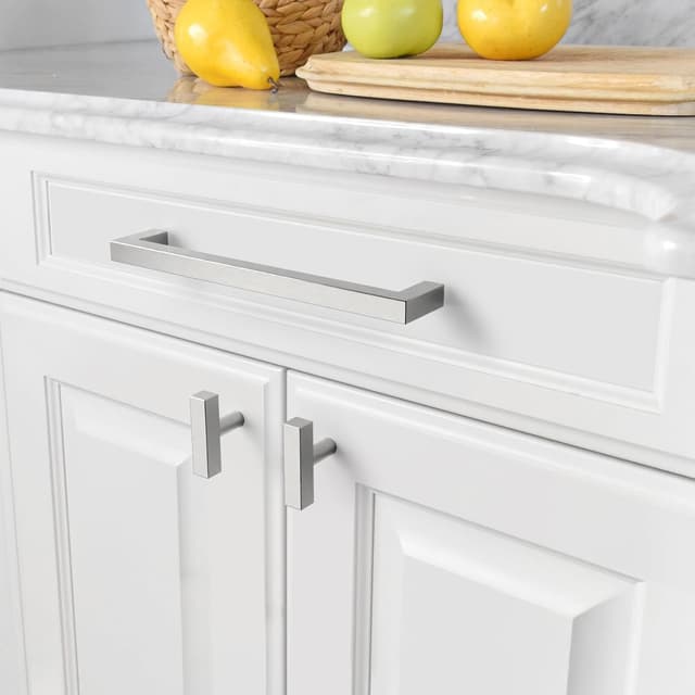 Detalle 2 de Möbelgriffe 15er Set gebürsteter Nickel 160 mm