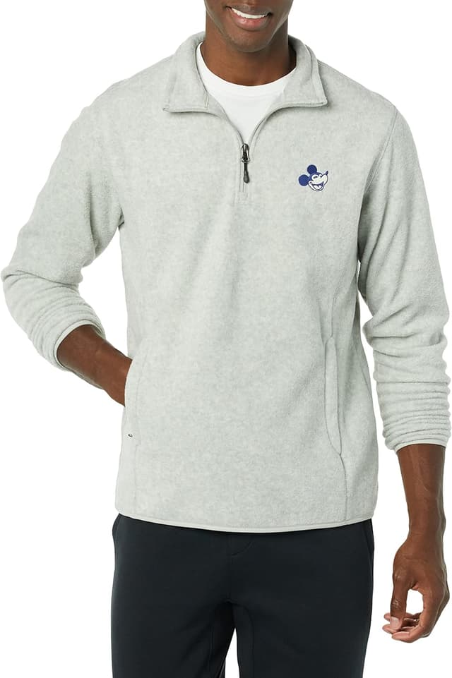 Detalle 2 de Men's polar fleece quarter-zip jacket