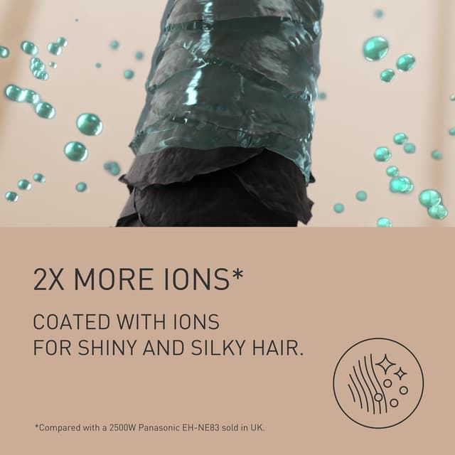 Detalle 2 de Panasonic EH-NE85-K825 Secador de Pelo Iónico ⚡ Rápido y Protegido