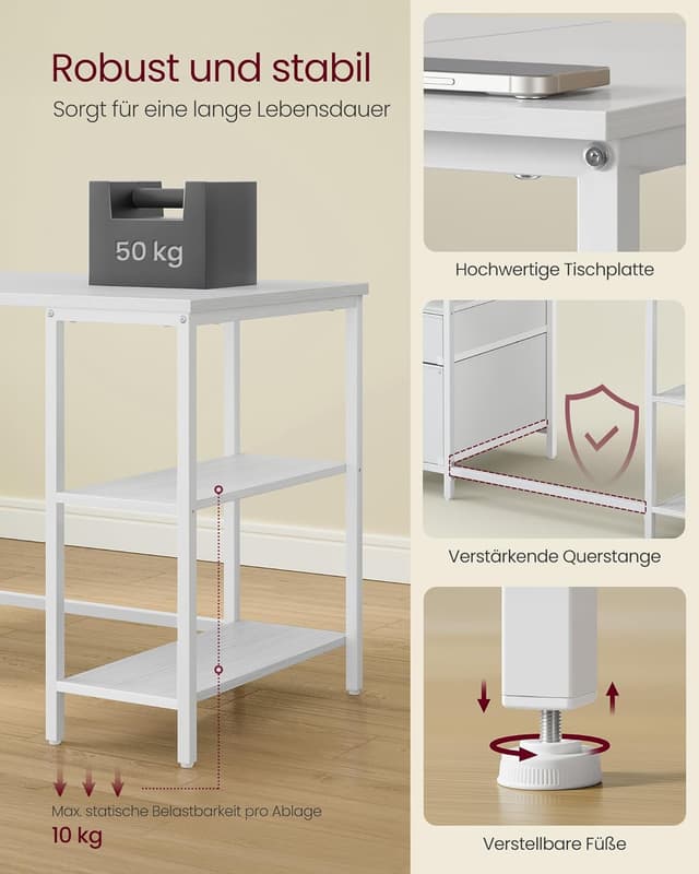 Thumbnail 5 de Computertisch 140 x 60 cm mit Ablagen