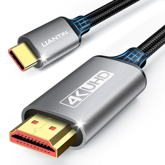Detalle de UANTIN USB C to HDMI Cable 6.6FT 4K