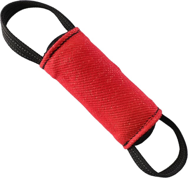 Detalle de Dingo Gear Training Mini Walze aus Nylcot (2 Griffe) 15 x 6 cm, rot – Spiel- und Trainingsspielzeug