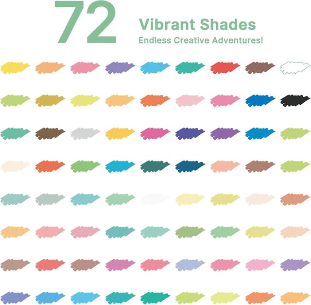Detalle de 72 Colour acrylic paint markers for stones