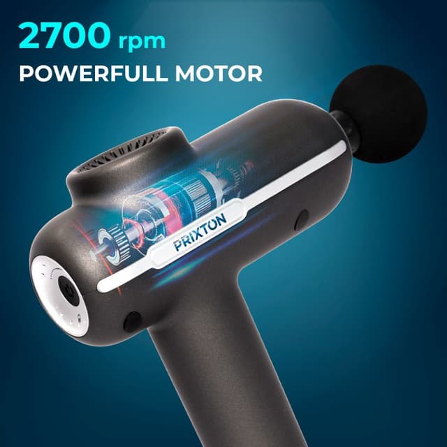 Detalle 2 de Prixton Gun Fit Synergy pistola de masaje 4 cabezales