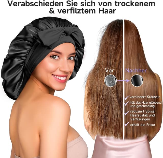 Detalle de Umisleep 22 Momme Schlafmütze aus Seide