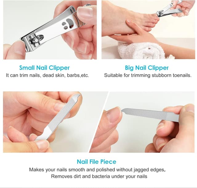 Detalle de longzon Nail Clippers 2-pack stainless steel nail clippers ✂