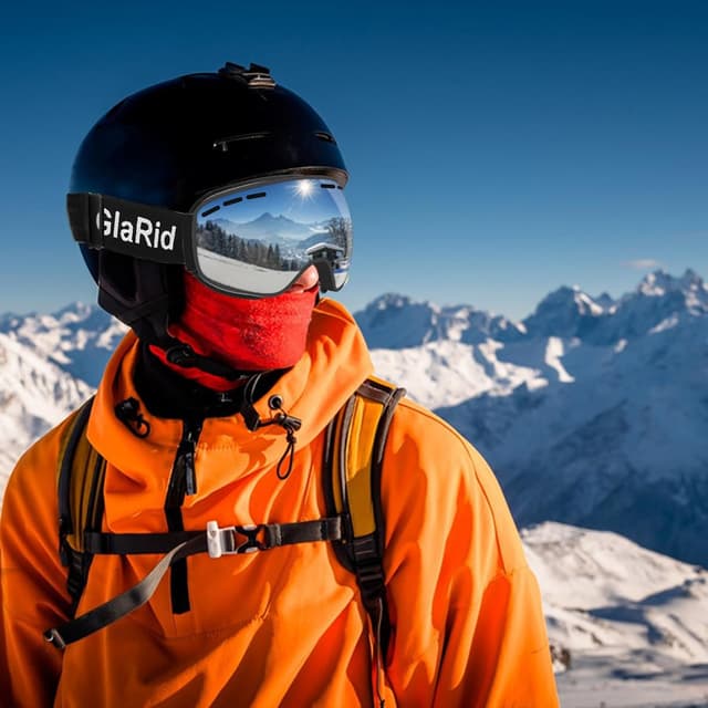 Detalle de GlaRid Ski Goggles OTG Snowboard Goggles with 100% UV Protection and Anti-Fog