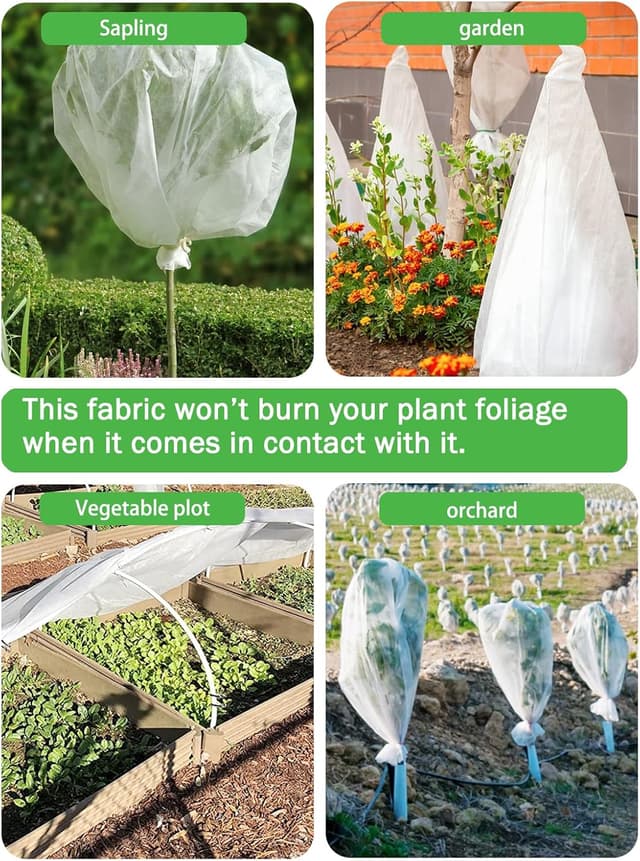 Thumbnail 5 de Abimars 2.5m x 10m 30gsm garden fleece for plants