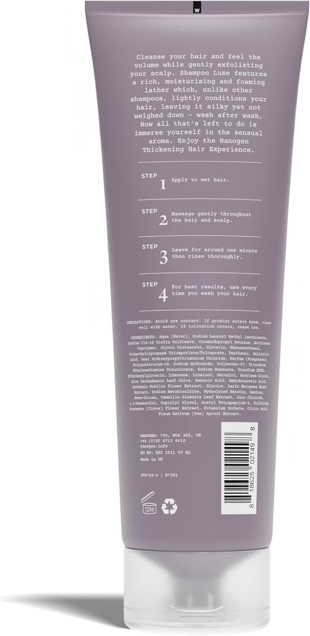 Detalle 2 de Nanogen 7-In-1 Shampoo per donne, 240 ml