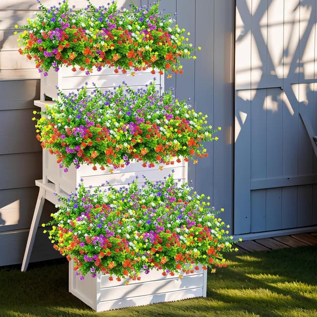 Thumbnail 1 de Kinisty 12 Bundles Faux Outdoor Flowers 35 cm