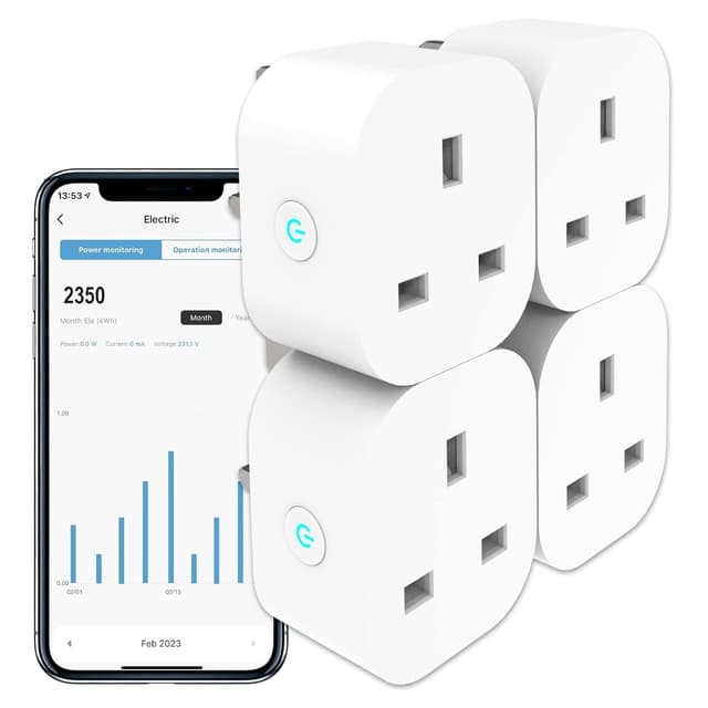 Detalle de ANTELA Smart Plug energy monitor 13A (4 pack) ๐