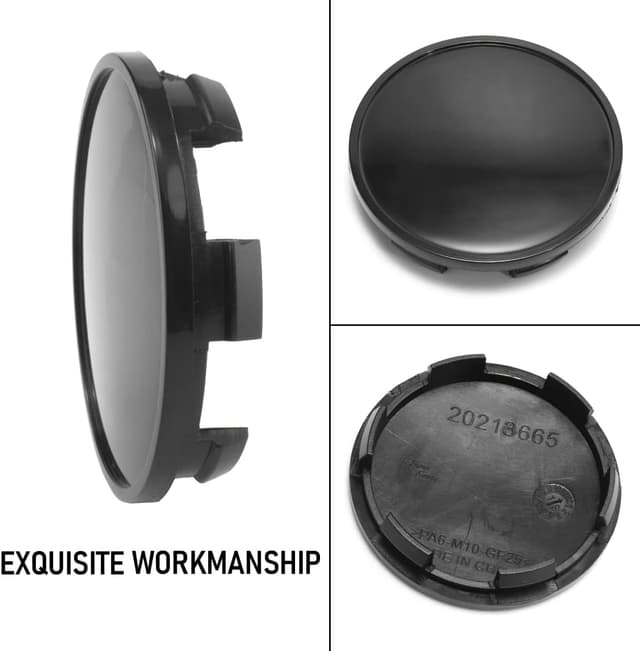 Thumbnail 6 de RhinoTuning 4x 65 mm Wheel Centre Caps (Black) for Select 17–18in Ford Mustangs & F150