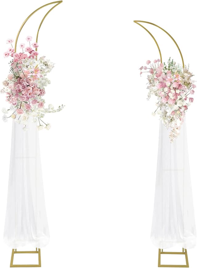 Imagen de PlusFive Curved Wedding Arch Backdrop Stand 2m en OfertitasTOP