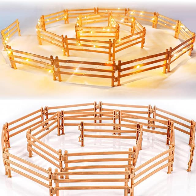 Thumbnail 6 de YeahBoom Pferdezaun Spielzeug (40 Stück) – ABS-Kunststoff Koppel-Fechten Zubehör für Kinder