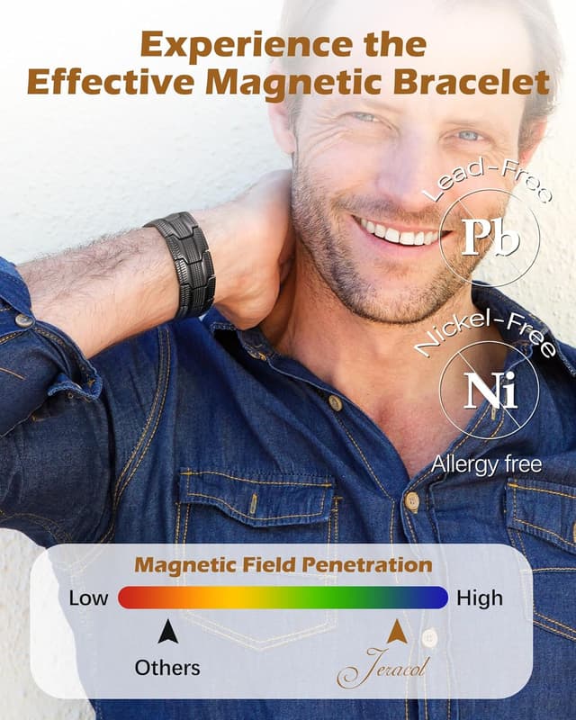 Detalle 2 de Jeracol 3x Magnetic Copper Bracelet