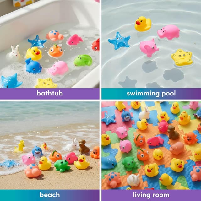 Detalle 2 de THE TWIDDLERS 16 Sets giocattoli da bagno 8 cm