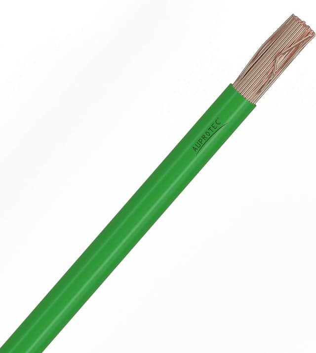 Detalle de AUPROTEC Câble unipolaire FLRY-B 2,5 mm² vert en anneau (5 m)