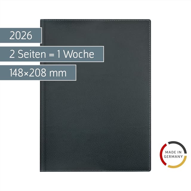 Detalle 2 de A5 Buchkalender 2026 von BRUNNEN 796