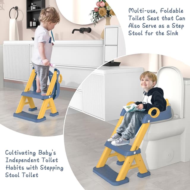 Thumbnail 5 de GoldEnough Riduttore WC Bambini con Scaletta 🚽