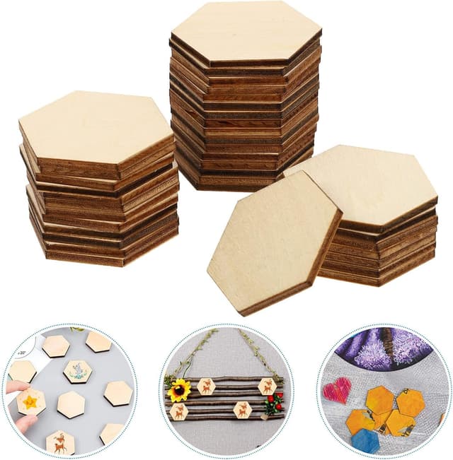 Thumbnail 2 de Milisten Beech wooden pieces 50 pcs 1.57in 🪵