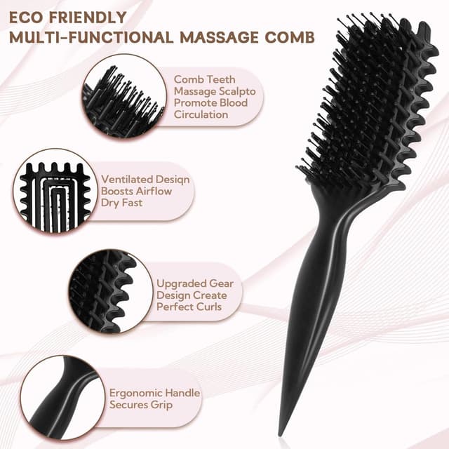 Thumbnail 2 de Zikenis Peine Pelo Rizado Cepillo Rizos