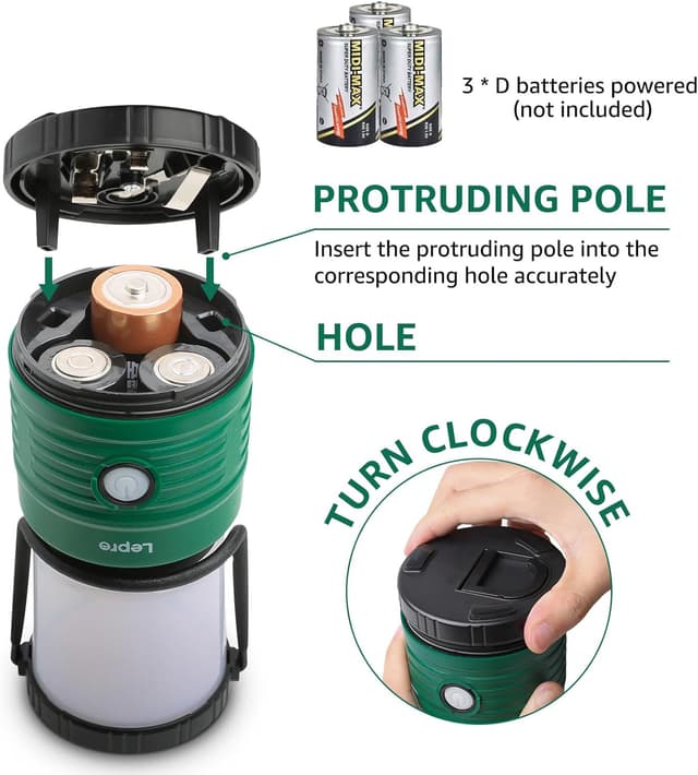 Thumbnail 3 de Lepro Battery Camping Lantern 1100 Lumen