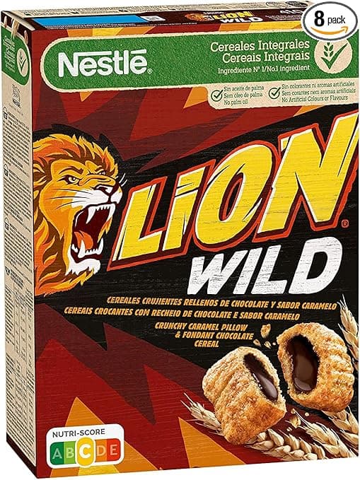 Imagen de Cereales Nestlé Lion Wild 360 g (Paquete de 8) 🥣 en OfertitasTOP