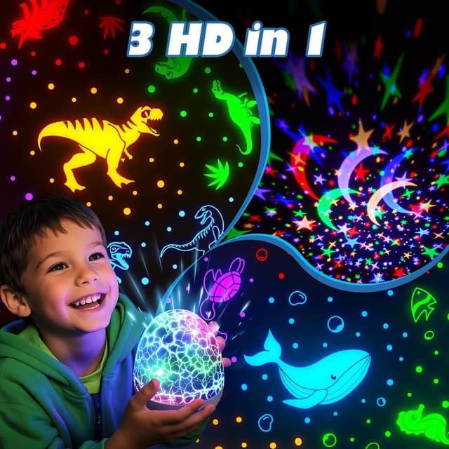 Detalle 2 de COOLNIGHT Dinosaur Night Light Projector 31 Colours