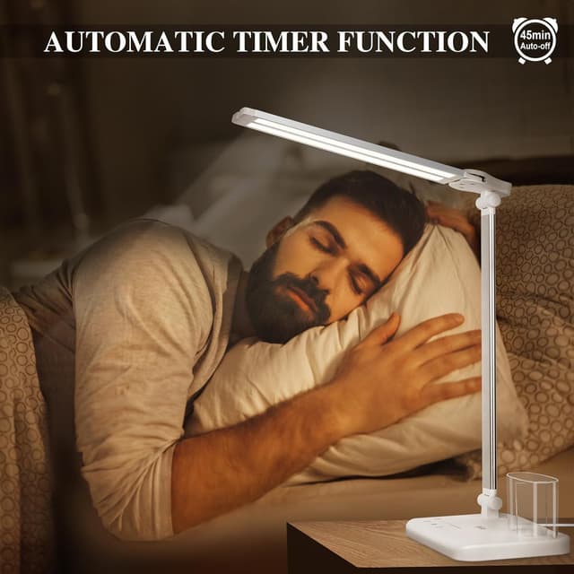 Thumbnail 4 de iVict Dual Swing Arm LED Schreibtischlampe