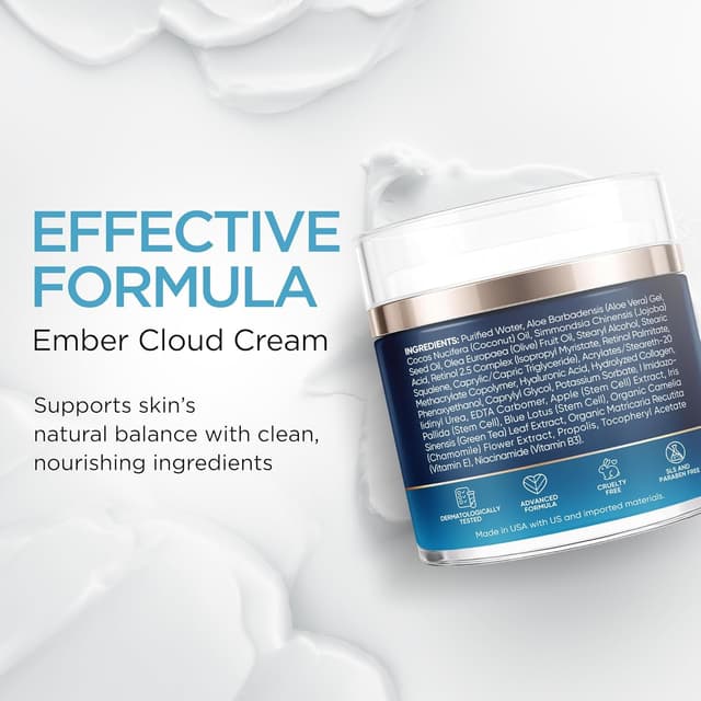 Detalle de Collagen Face Cream with Stem Cells, Retinol, Hyaluronic Acid & Niacinamide (Airless Pump)