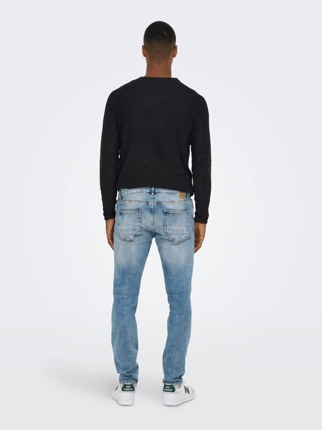 Thumbnail 4 de ONLY & SONS Onsloom Slim Jeans Herren Blue Wash