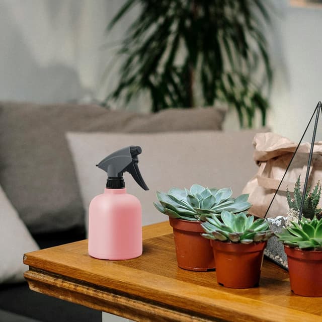 Detalle de Plant Mister Spray Bottle 600ML Pink – Adjustable Indoor Plant Mister Trigger Spray