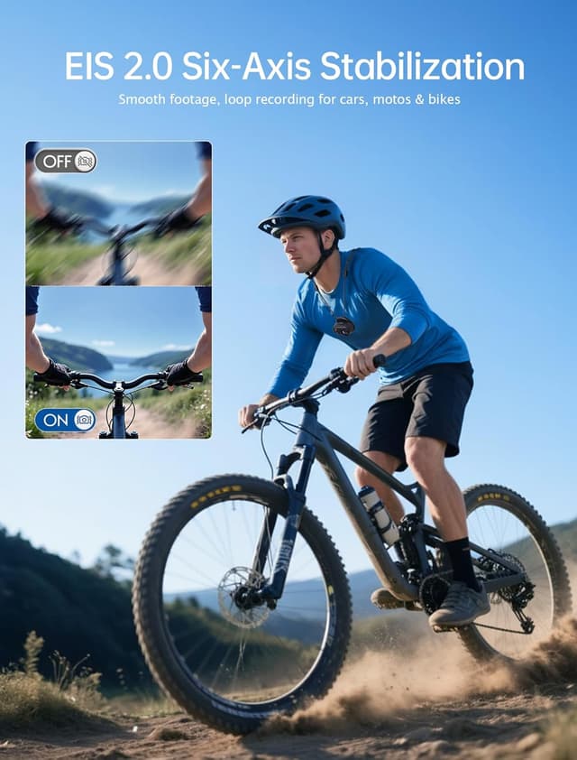 Thumbnail 6 de 4K Mini Body Action Camera POV Wearable Thumb Cam with WiFi, 64GB Storage, IPX68 Waterproof (Black)