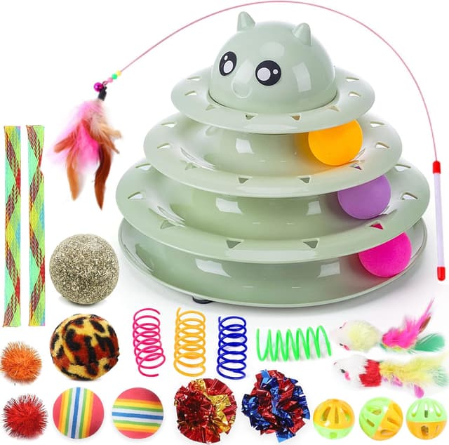 Imagen de Suhaco Lot de 21 Jouets interactifs pour Chat en OfertitasTOP