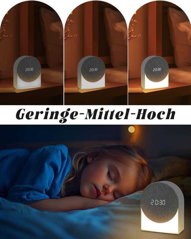 Detalle 2 de Ayybboo Wecker für Kinder mit Bluetooth