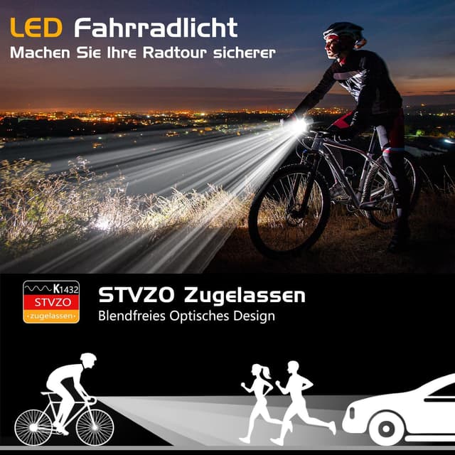 Thumbnail 6 de LED Fahrradlicht USB‑C mit 1000mAh Akku