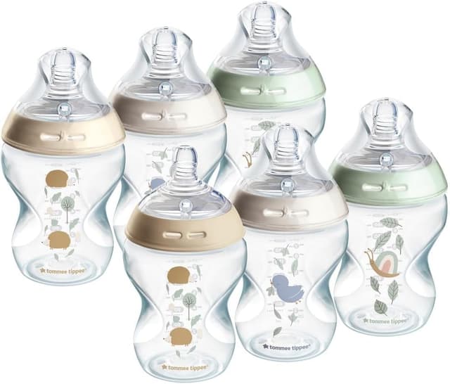 Detalle de Tommee Tippee Biberones Anticólico con Tetina Pezón, 260 ml