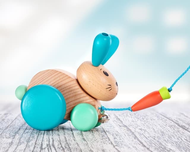 Thumbnail 3 de Selecta 62100 Henny Hoppel Nachzieh-Hase 13 cm