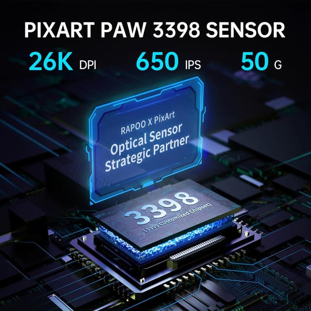 Detalle de RAPOO VT9Pro 4K Wireless Gaming Mouse 26K DPI 🖱