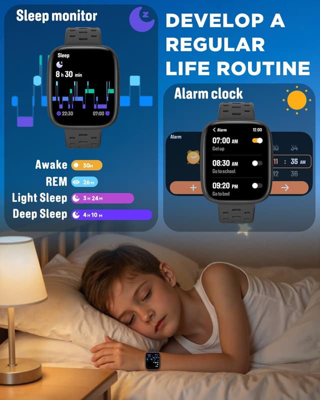 Detalle de BIGGERFIVE Kids Smart Watch 1.8 inch AMOLED